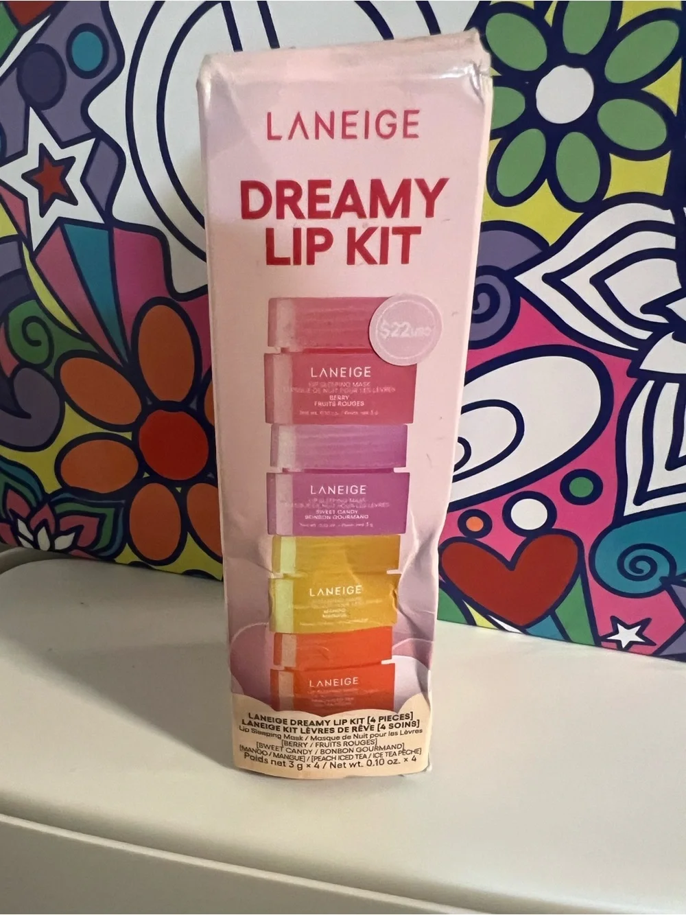 LANEIGE Dreamy Lip Kit - Pink, Purple, Yellow, Orange, Red